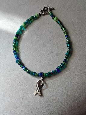 Handcrafted Green Beaded Bracelet